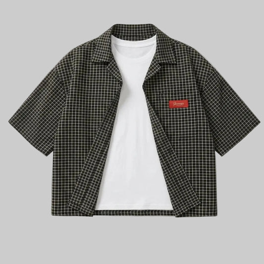 CAMISA DE CUADROS MANGA CORTA